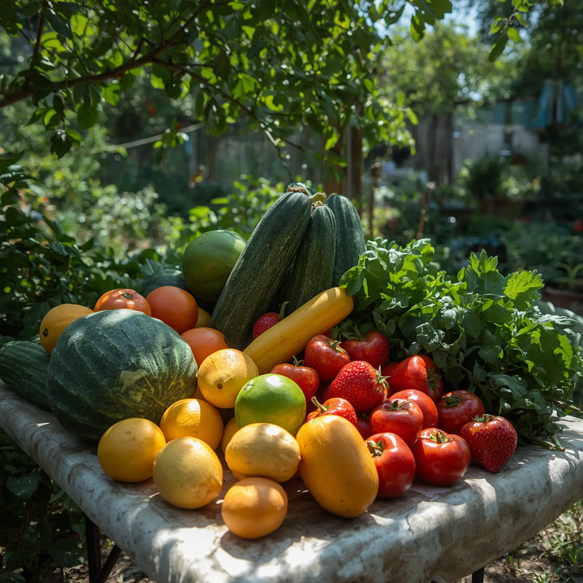 Vegetables stored in a warm kitchen