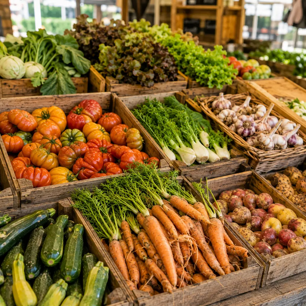 Imperfect vegetables from local producers