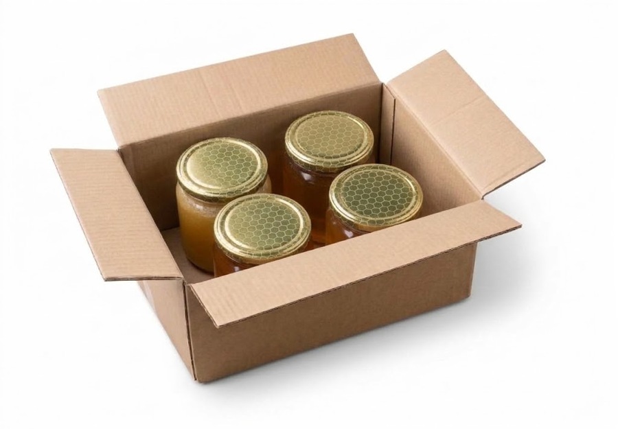 Lot Printemps été — 4 pots de miel bio