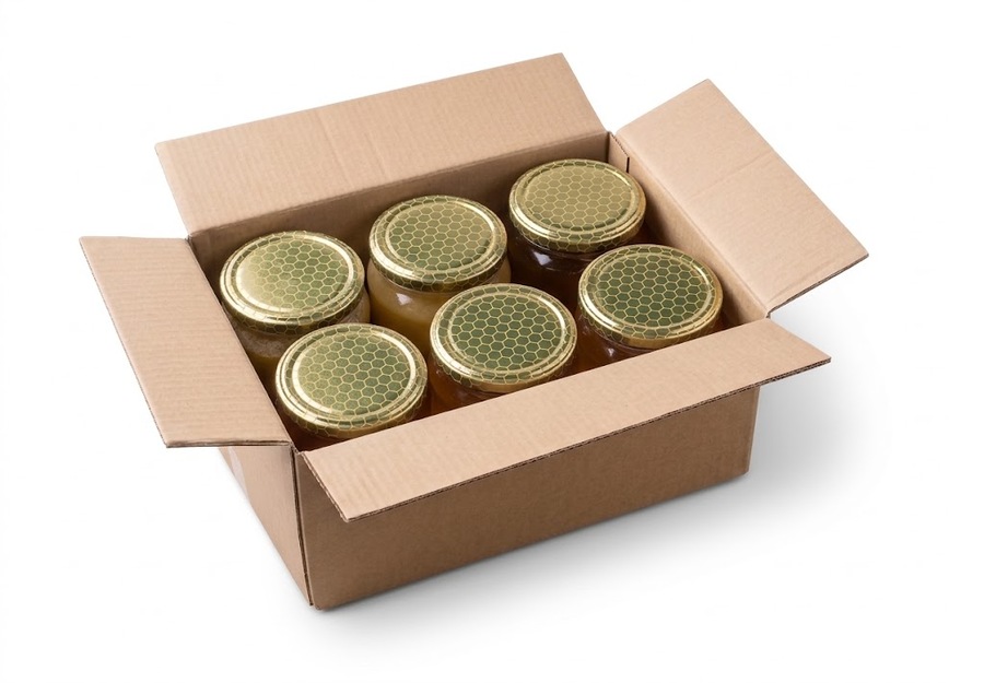 Lot Symphonie des ruchers — 6 pots de miel bio