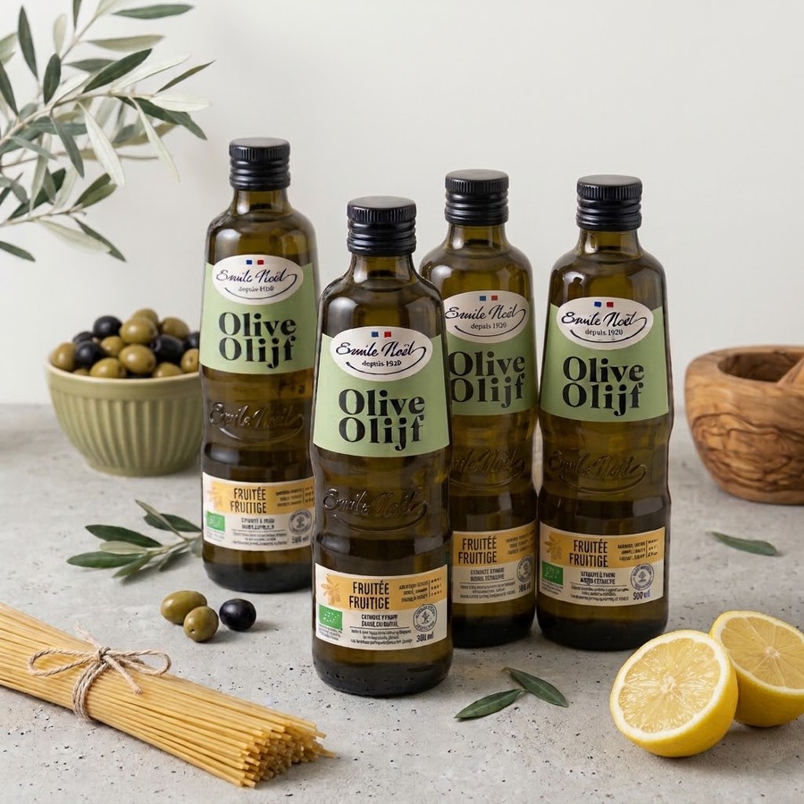 Huile d'olive vierge extra fruitée bio, 4x 500ml